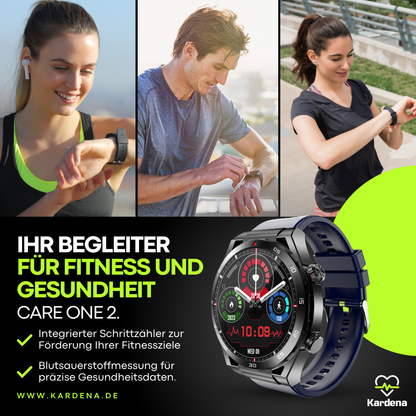 Kardena CARE One 2 - 2025 Premium Smartwatch mit KI Assistenz